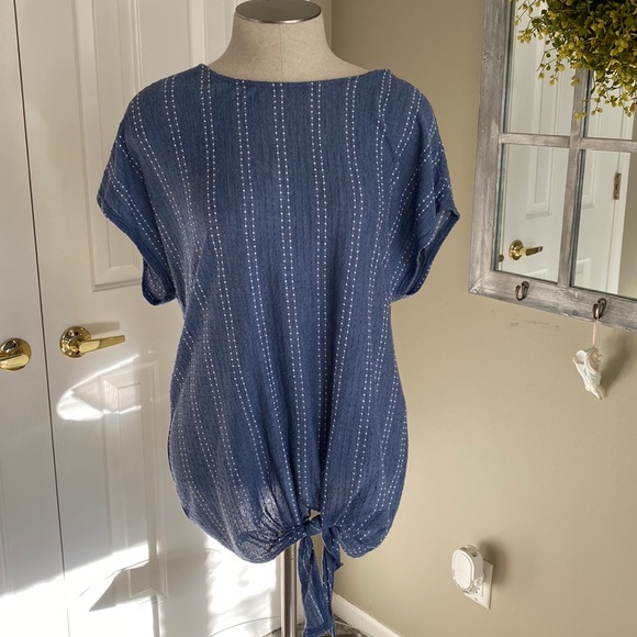 W5 by Anthropologie Stripe Top - Picture 1 of 6